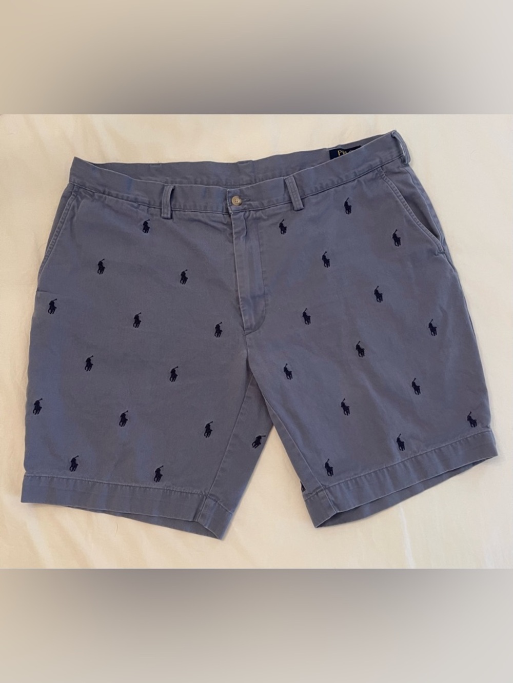Polo Ralph Lauren Classic Fit Embroidered Chino Shorts Size 40